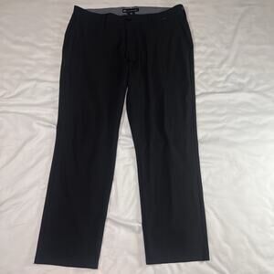 Travis Mathew Right On Time Pants Mens Size 36 Black Performance Chinos Golf Dad